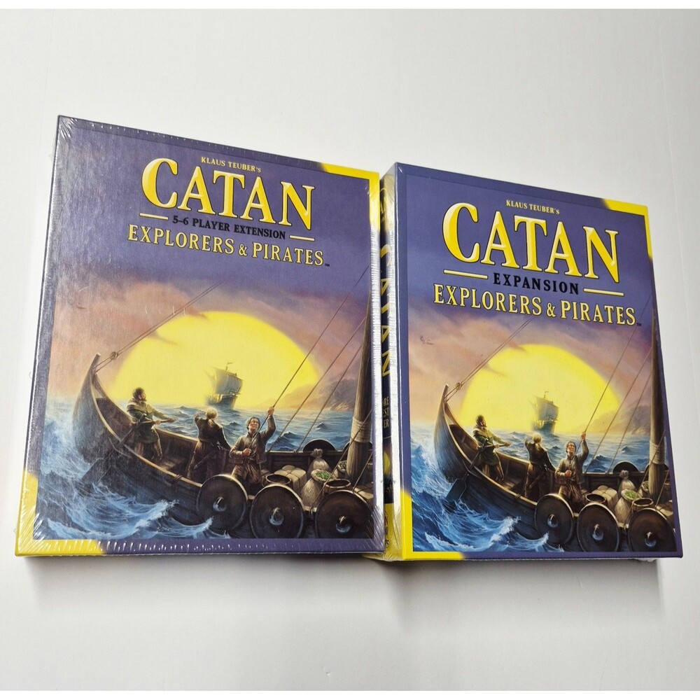 Catan Explorers & Pirates Expansion + 5-6 Player Extension Lot New Sealed Board
